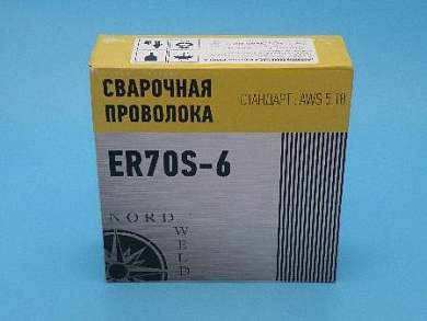 Сварочная проволока ER70S-6 0,8mm 5KG-D200 NORDWELD